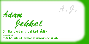 adam jekkel business card
